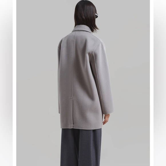 NWT The Frankie Shop Renata wool blazer in grey - Picture 3 of 7